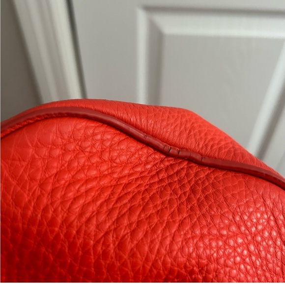 Authentic Alexander Wang Rocco Orange Pebbled Leather Studded Satchel. - Picture 11 of 16